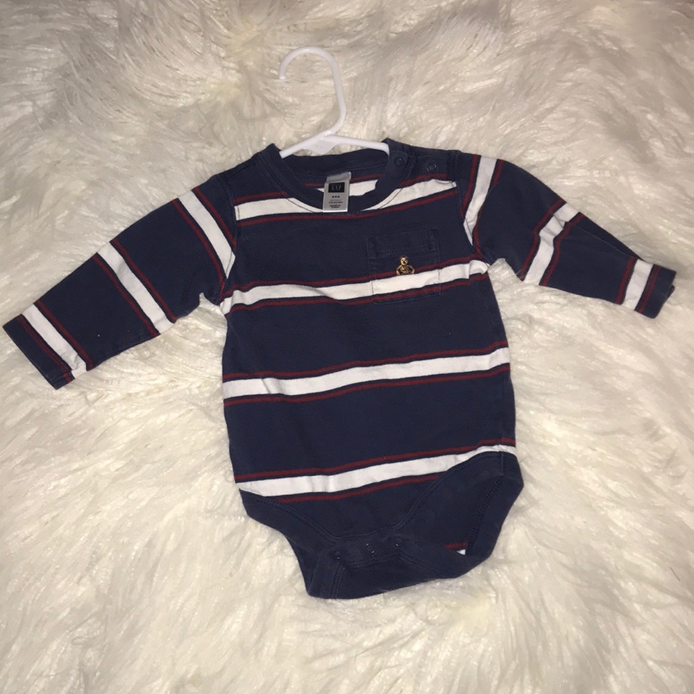 Gap Rugby Stripe Long Sleeve 3-6M